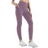 High Waist Fleece Lined Yoga Pants Women Thermal Thick Sweatpants Purple