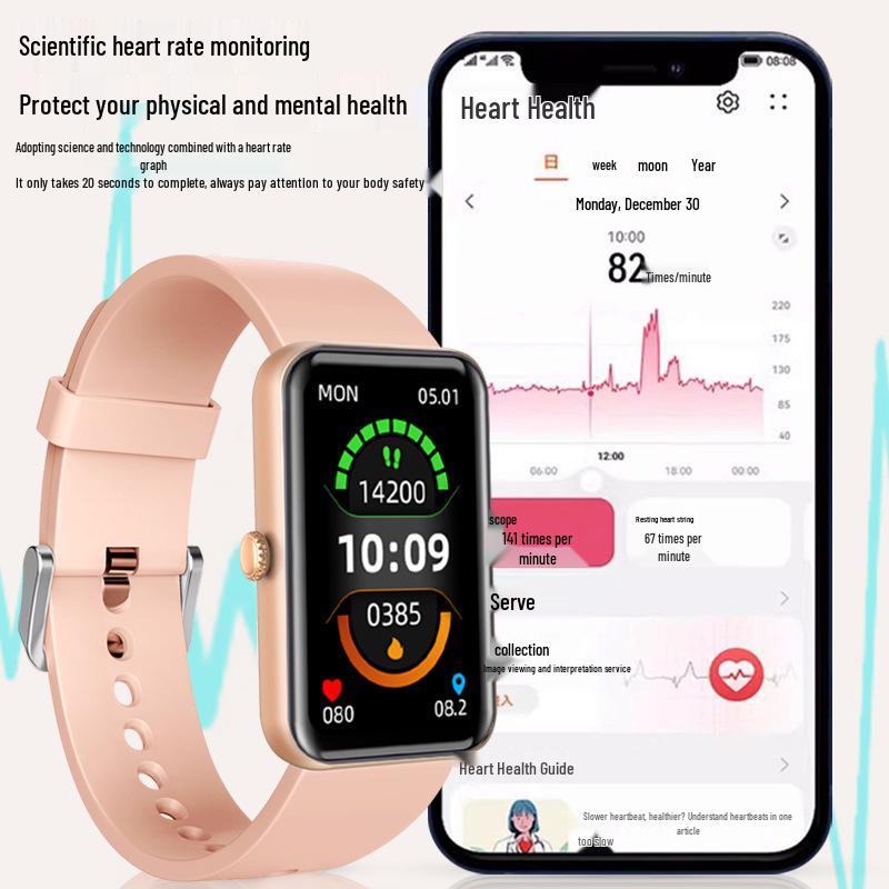 M2 Long Battery Waterproof Sports Smartwatch with NFC & Bluetooth for Health Monitoring