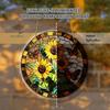 2D Flat Vibrant Sunflower Butterfly Stained Glass-Style Suncatcher Acrylic Hanging Decor for Windows Festive Party Decoration
