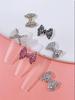 12pcs Glitter Bow Nail Art Decoration Supplies - Nail Art Jewelry Women's Nail Art Decoration Supplies Show the Charm of Women's Nail Art