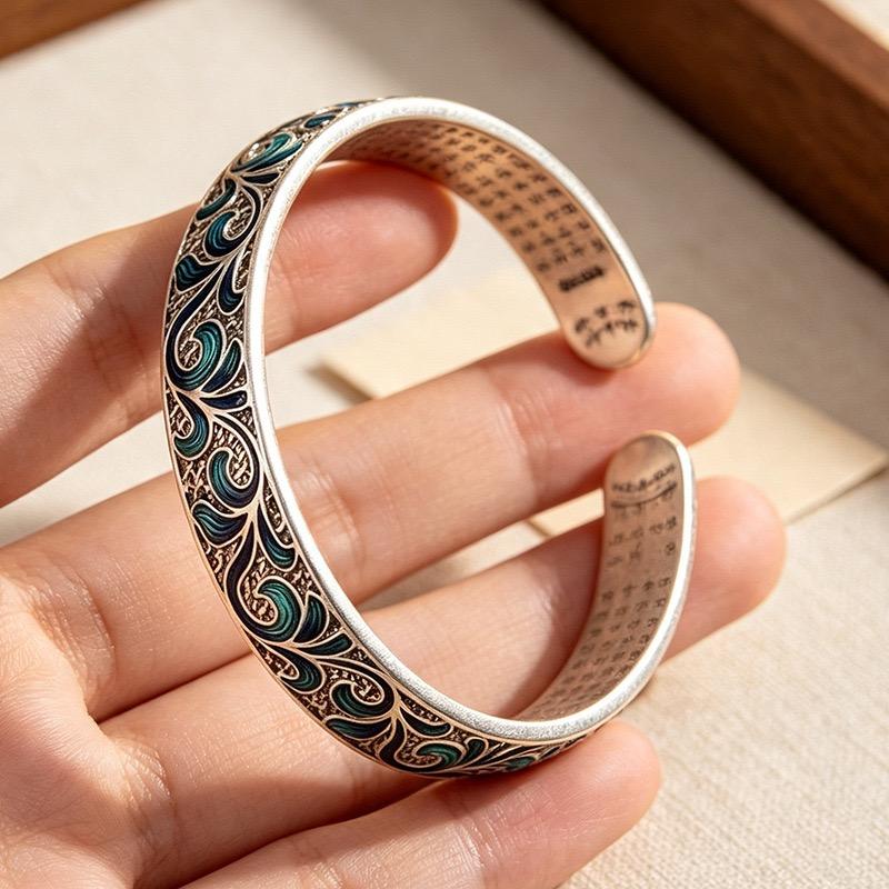 Xiaomi 100% Solid 925 Sterling Silver Metal Bracelet for Women Vintage Handmade Simple Cloud Pattern Bracelet Birthday Gift Party