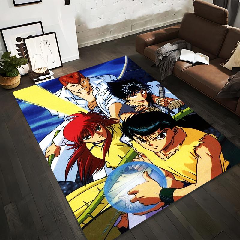 

Anime Style Carpet with Action Characters and Bright Colors Design Suitable for use as an anti-slip for living room bedroom sofas 40x60cm( 15x23in )