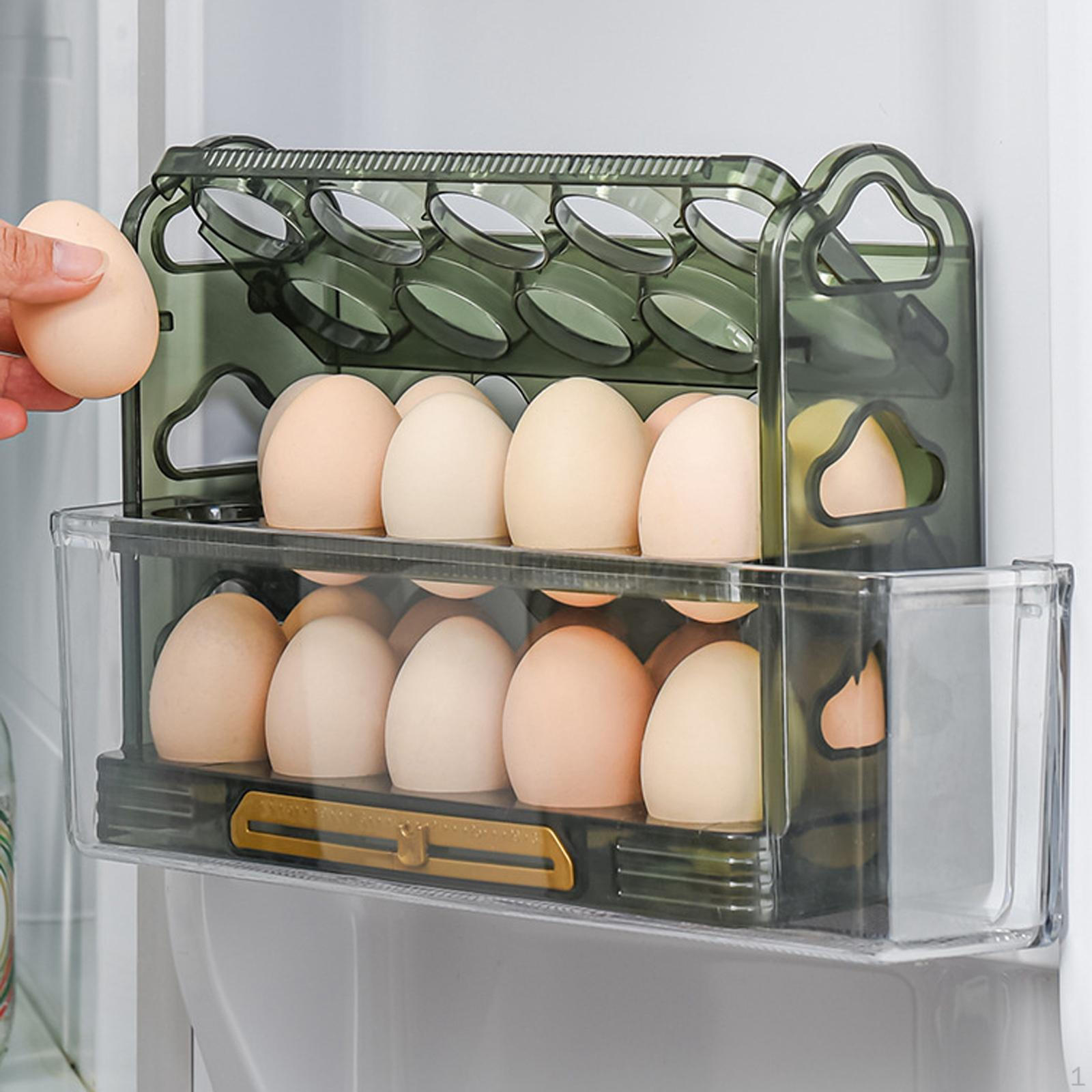 3-х уровневая подставка для яиц с ручкой поднос для столешницы шкафа 01-Green 1198₽