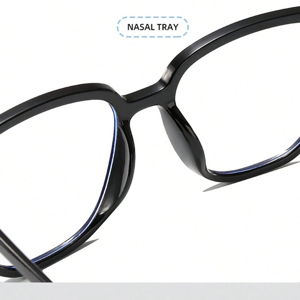 Damenaugen, Herrenaugen, modische Brillen mit schwarzem Rand, Anti-Blau-Augen