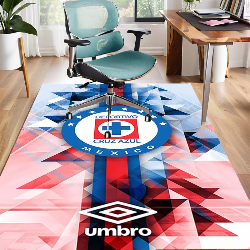 1pc Football Team Design Area Rug - Non-Slip, Soft & Cozy Floor Mat for Living Room, Bedroom, Office - Indoor/Outdoor Decorative Carpet