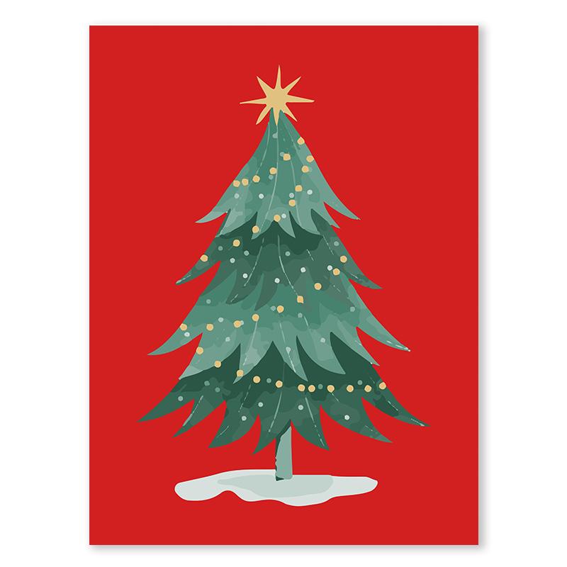 

Рождественская елка колокольчики искусство настенное искусство подарки цветочный горшок и лось холст картина зимние снежинки праздничный алфавит постер домашний декор 21x30cm No Framed