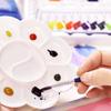 Mini Flower-Shaped Plastic Palette Color Palette Plum Blossom Painting Acrylic Teaching Incentive Supplies Student Rewards TMZ