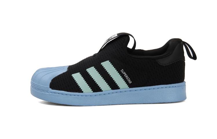 

Adidas Originals SUPERSTAR 360 Low top Toddler Shoes Black Blue Infant And Toddler AQ0205 22