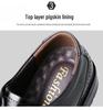 Men's Formal & Casual Brogue Leather Shoes - Low-top Pointed Toe Carved Cowhide, Large Sizes Available