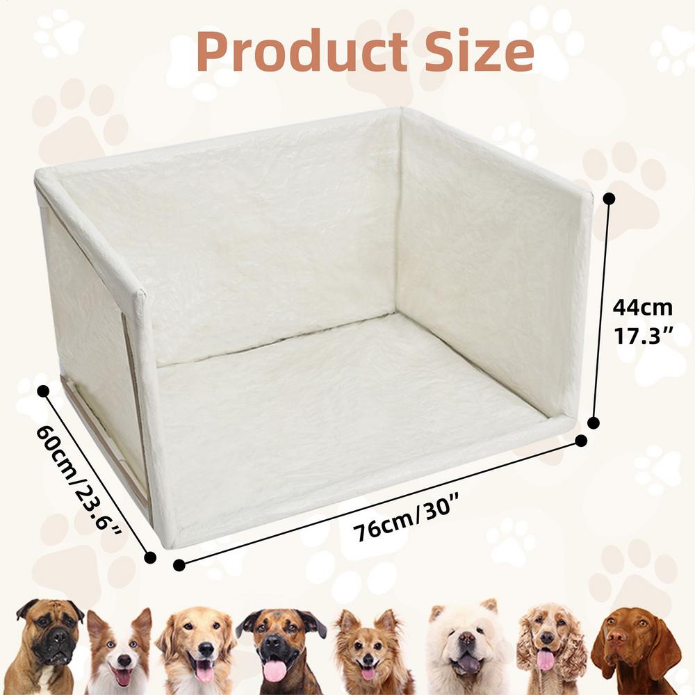 

Indoor Dog Potty Portable Detachable Waterproof Dog Pee Tray Holder Puppy Toilet for Small Medium Large Puppy Home Apartment белый