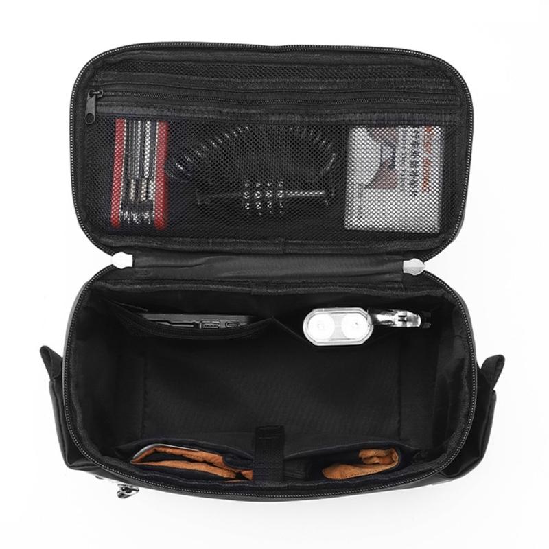 Reflexní taška na řídítka pro cyklistiku Vodotěsná taška na řídítka kola Přední úložná kapsička Dotykové obrazovky Držák na telefon na kolo