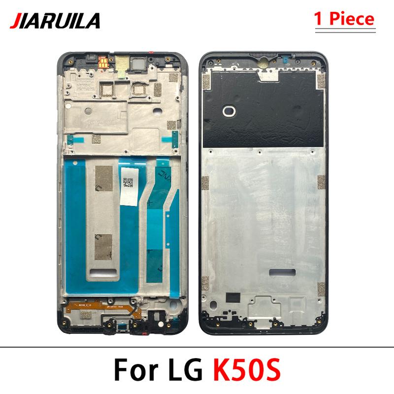 Housing Middle Frame LCD Bezel Plate Panel Chassis For LG K40S K41S K50S K52 Front Frame Housing Bezel Repair