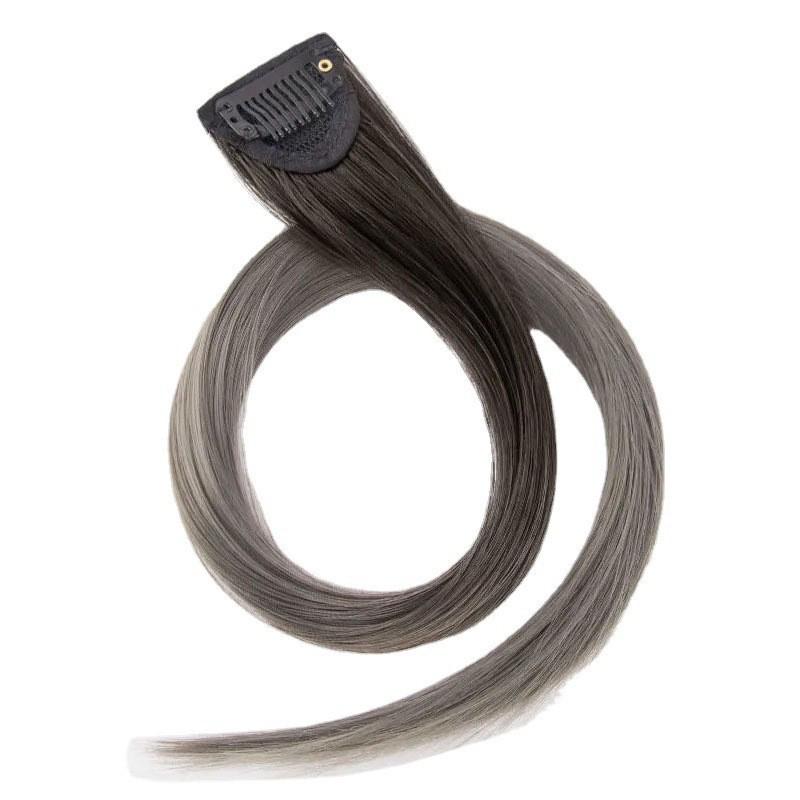 Gradient Ear-Hanging Highlight Hair Extensions - Dopamine Style, Internet Celebrity Inspired, Seamless Natural-Looking Colored Hair Pieces