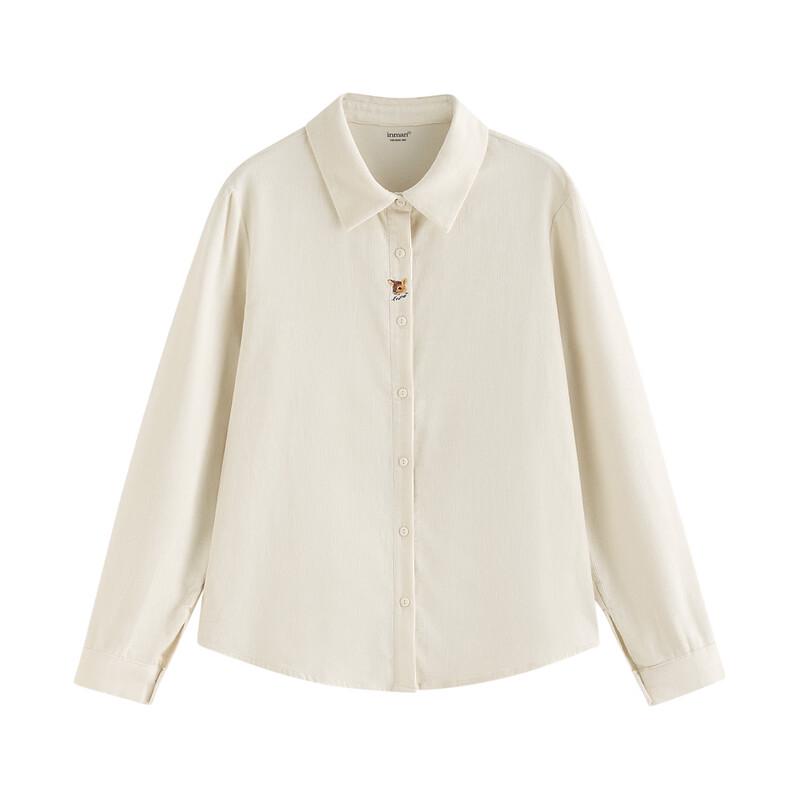 Женская вышитая вельветовая рубашка с длинным рукавом INMAN XL