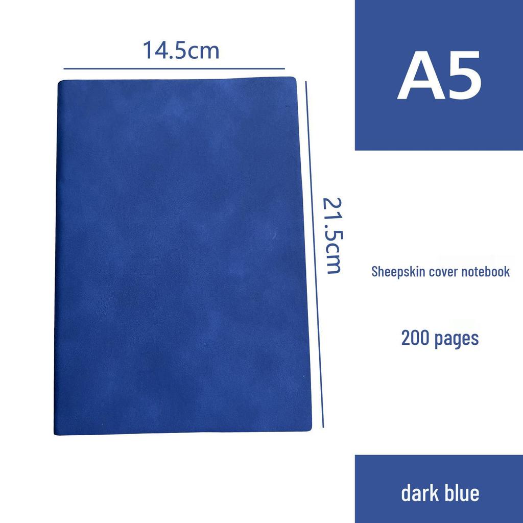 Korean Style Leather Cover Creative Diary Notebooks - Set of 5