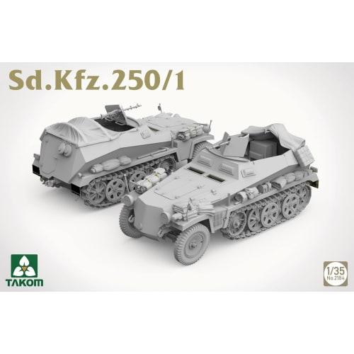 Takom 1/35 Sd.Kfz.250/1 Light Armored Personnel Carrier Plastic Model TKO2184