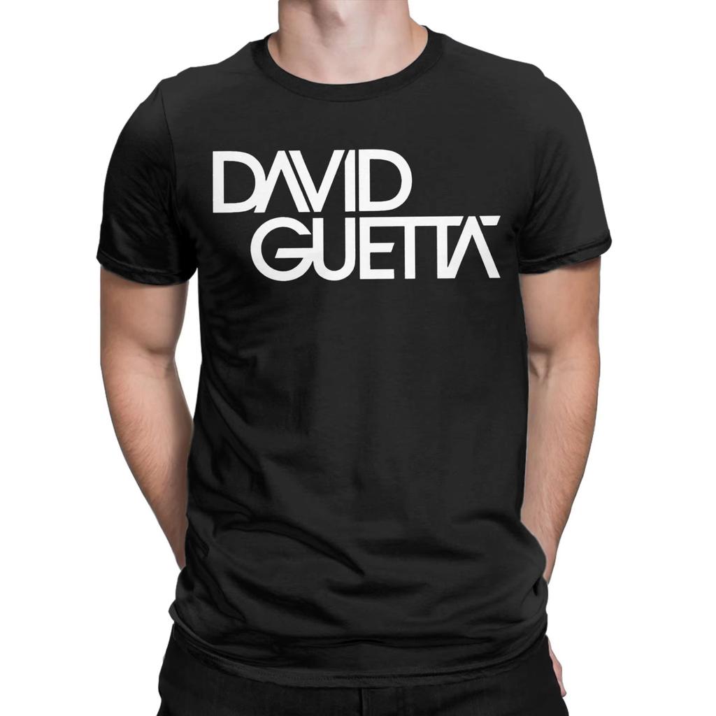 France DJ David Guetta TShirt Summer TShirts Male Cotton O Neck Plus Size Tees ShortSleeve Y2K Fun Tops
