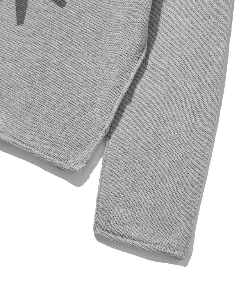 FILLUMINATE Flm Graphic Knit Pullover - Melange Grey