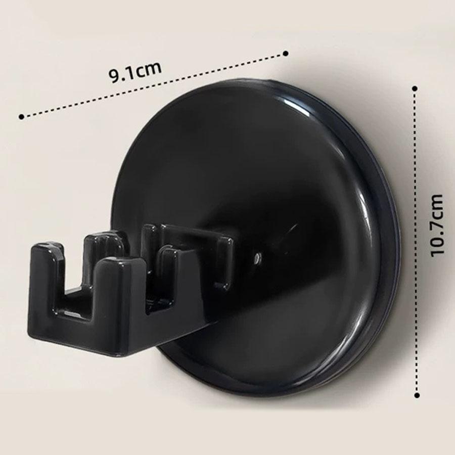 

Vacuum Suction Cup Clothesline Retractable Clot hes Drying Rope No Drill Laundry Line for Bathroom Balcony чёрный