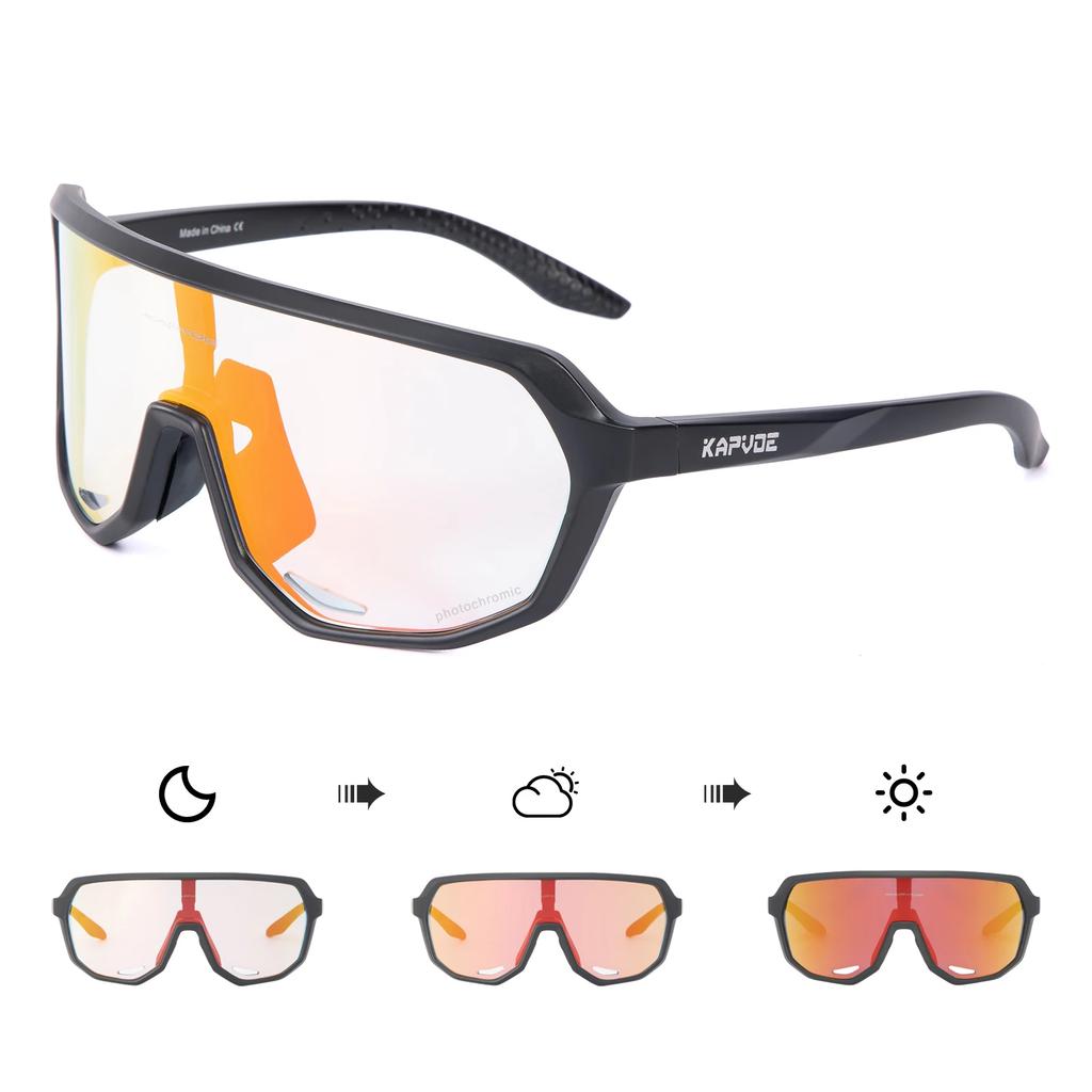 Ochelari de ciclism Kapvoe Aurii Fotocromatici Femei Lux pentru Bărbat Ochelari Condus Pescuit Modă Călătorie Golf Femei Ochelari Bicicletă
