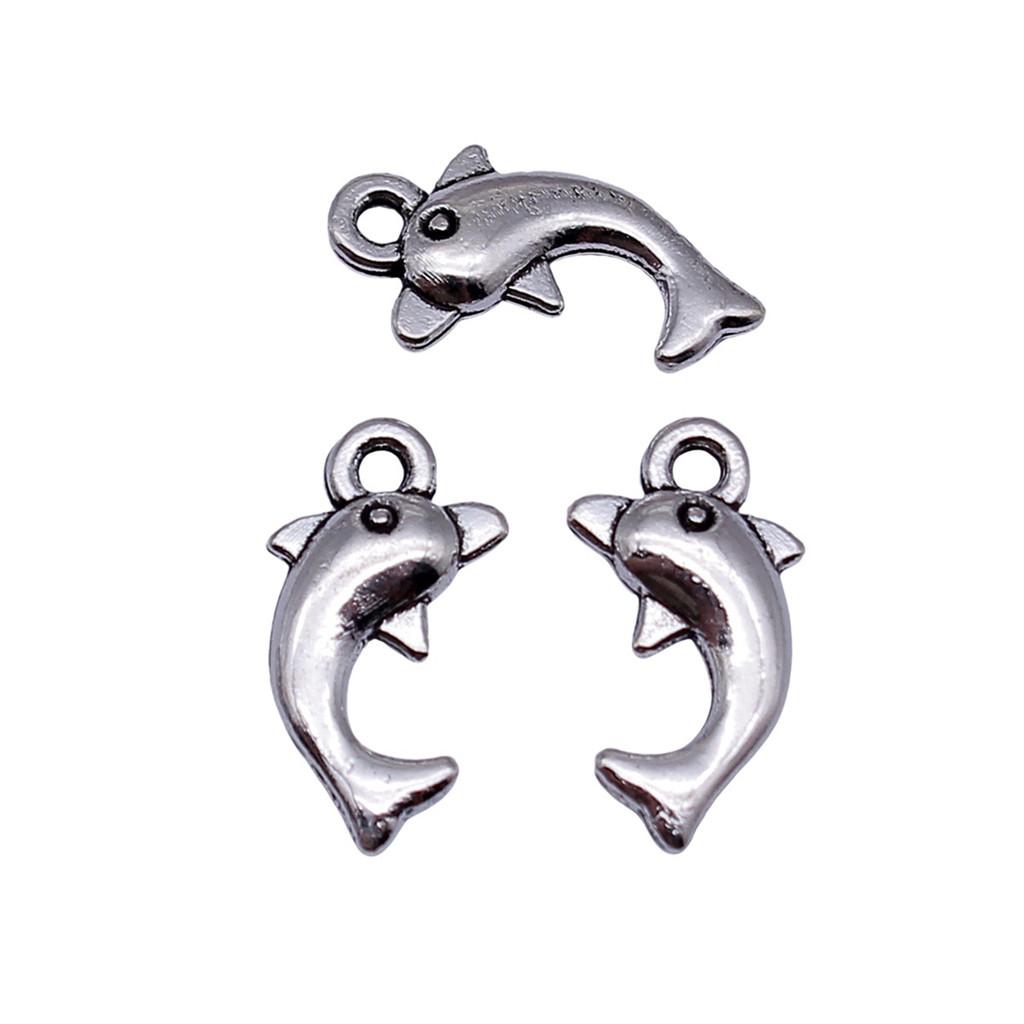 Mermaid Tail Charms Alloy Pendants For Ocean Themed Jewelry Making