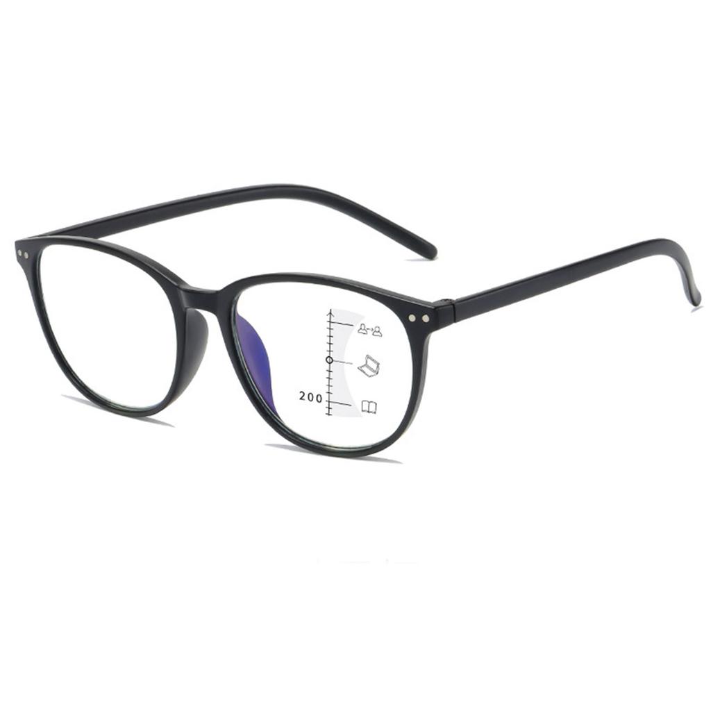 Retro Multi-Focus Blue Light Blocking Reading Glasses Lightweight Comfortable Eyewear for Daily Use