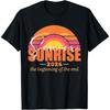 Vintage SENIOR SUNRISE 2026 Abschluss-T-Shirt für Senioren