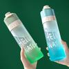 650ml with Handle Spray Gradient Water Bottle Cools Down Spray Bottle Portable Travel Bottles  Sport