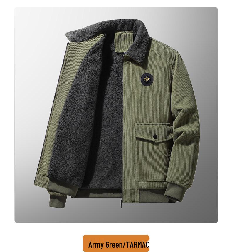 Men's Thick Corduroy Cotton Jacket - High-End Casual Outerwear