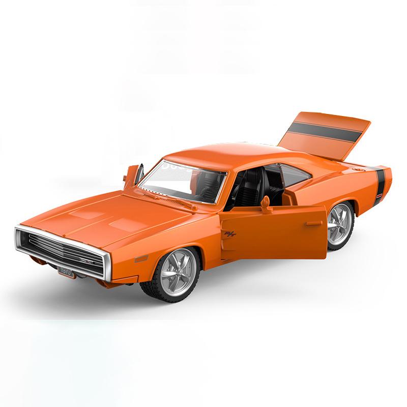 1:32 Charger R/T 1970 Legering Muscle Car Model Geluid En Licht Pull Back Kinder Speelgoed Verzamelingen Verjaardagscadeau