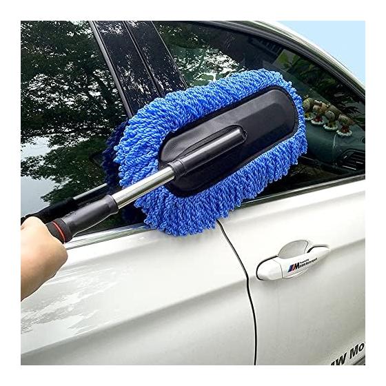 Car Wash Mop, Telescopic Brush, Car Wash Sponge, Car Wash Supplies, Glass Cleaning, Car Wash Goods, Waxing, Duster, Water Wiping, Window Compatible,