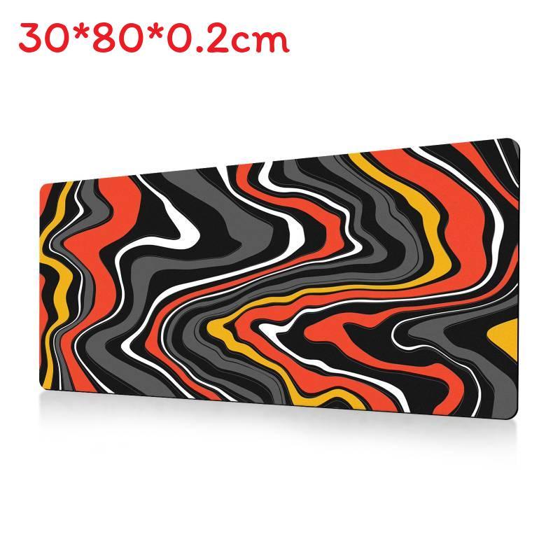 Ofis Masası Konforu İçin Kaymaz Yüzeyli Soyut Akışkan Büyük Mouse Pad