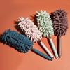 1pc Telescopic Lengthen Duster Microfiber Chenille Home  Stainless  Removal Steel Dust Brush Ceiling Clean Multifunction