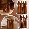 Natural Texture Sculpture Sisters By My Side Resin Figurine Hand-painted Friendship Sculpture Friend Sister Birthday For Women
