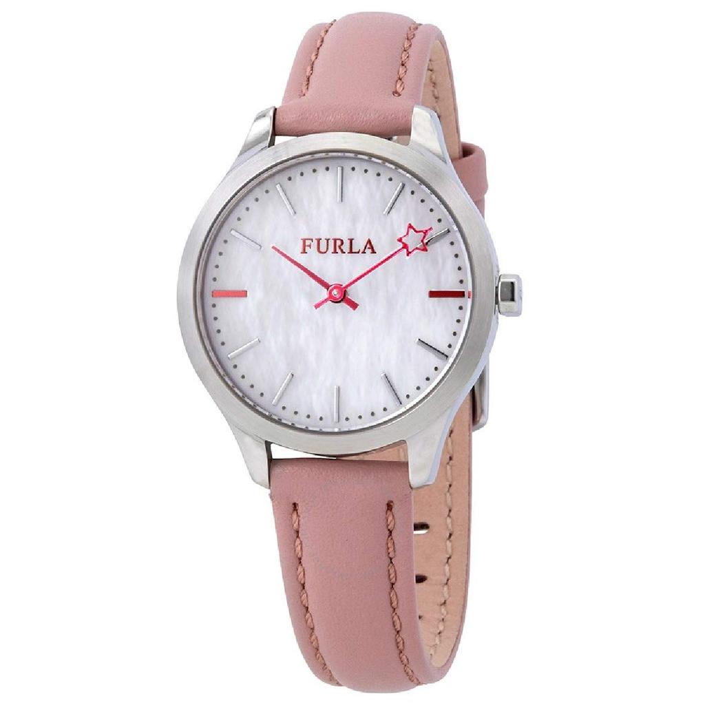 Furla Cute Pink Shell Leather Watch R4251119509 Wristwatch [FURLA] Women's [Item]