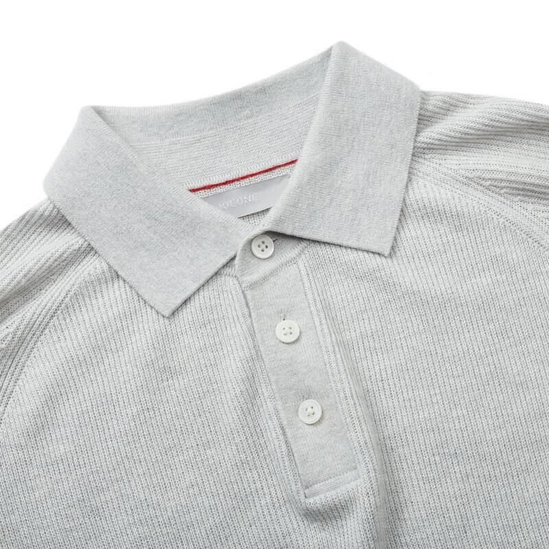 Joeone Men's Turn-Down Collar Wool Blend Sweater