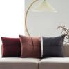 Capa de Almofada Sofá Luxo Leve Moderno Estilo Ins Nórdico Sala de Estar Veludo Cor Sólida Padrão Cruz Almofada Decoração Suave