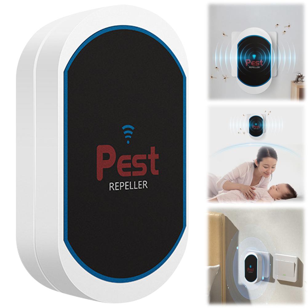 Ultrasonic Pest Repeller Electronic Pest Repeller Multifunctional Plug-in Insect Repeller Pest Control Device for Bat Mosquito China Mainland