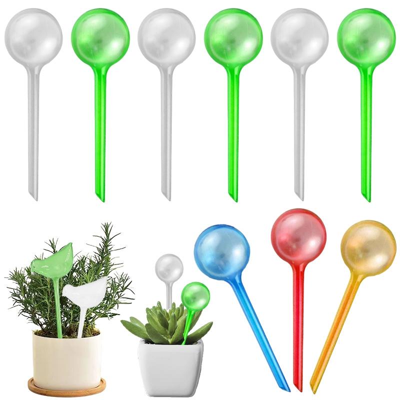 3/6pcs Automatic Plant Water Feeder Plant Watering Bulbs Round Self-Watering Globes Flowerpot Drip Irrigation Device