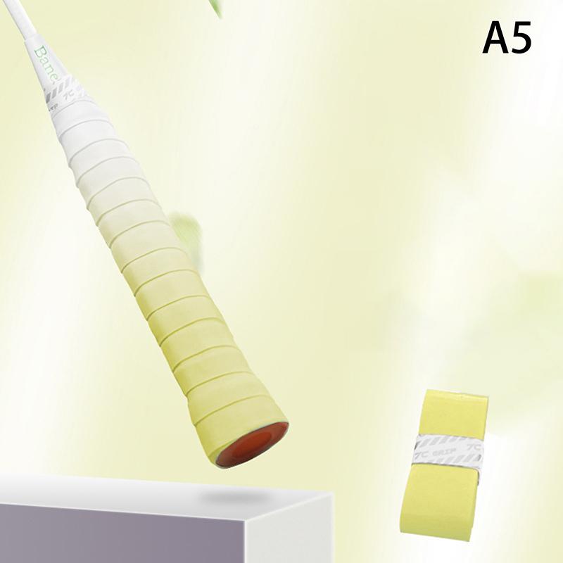 1Pc Gradient Overgrip Non-slip Sweat-absorbent Badminton Racket Grip Handle PU Winding Tape Badminton Accessories