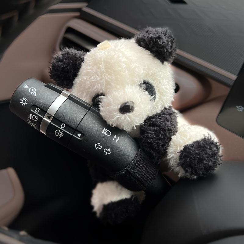 

1 шт. Плюшевая кукла панда, клатч для украшения, украшение переключателя стеклоочистителя и указателя поворота автомобиля, аксессуары, подарок для нового автомобиля, декоративные украшения для автомобиля