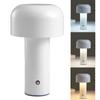 Mushroom Table Lamp Three Colors LED Light Beads Stepless Dimming Mushroom Lamp Night Light for Bedroom Bedside
