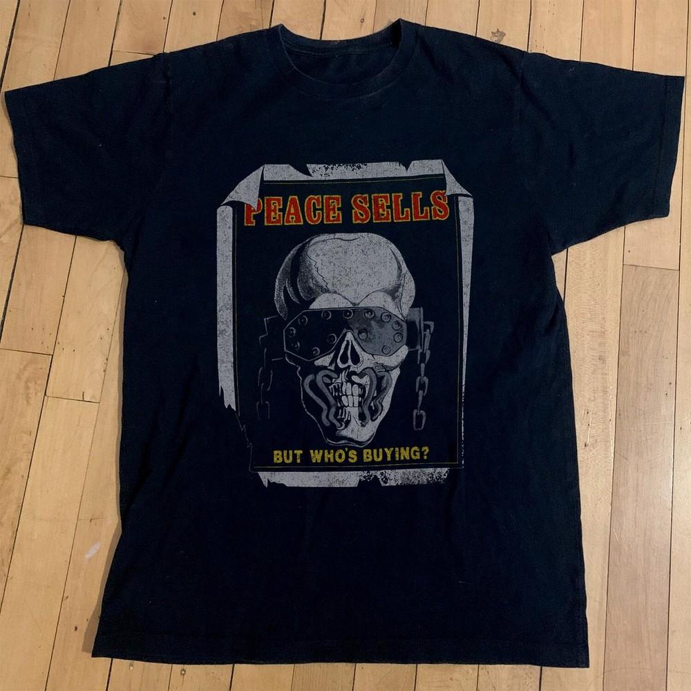 Редкая черная унисекс футболка Megadeth - Peace Sells But Who s Buying, Размеры S-5XL XXXXL