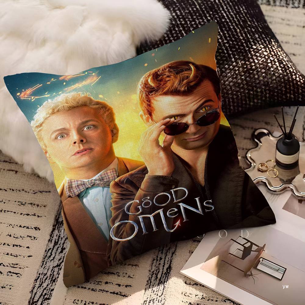 TV-Serie G-Good Omens Kissenbezug Sofakissenbezug Heimzimmer Dekoration Kindergeschenk