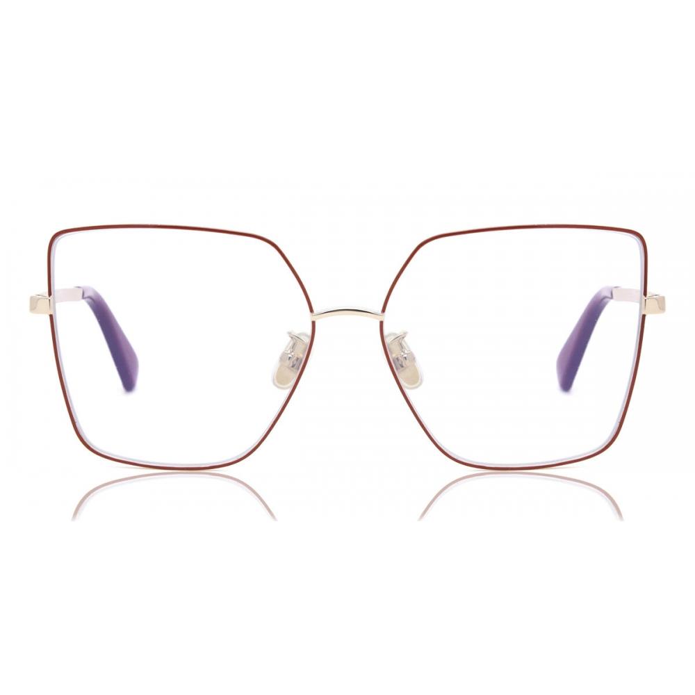 Max Mara Mm5073 H B Blue ligHt Block 068 Women Eyeglasses