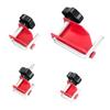 4 Piece Metal Tubing Clamp Fastening Tool High Tensile Steel Fasteners with Protective Finish for Workshop Household Use
