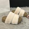 Fashion Fluffy Women Slippers Platform Elegant Classical Shoes Designer Slingback Sandals 2025 Autumn New Trends Shoes Casual Zapatillas