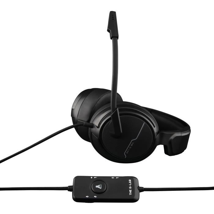 The g-lab korp thallium casque avec micro gaming - 7.1 digital sound - compatible pc, ps4