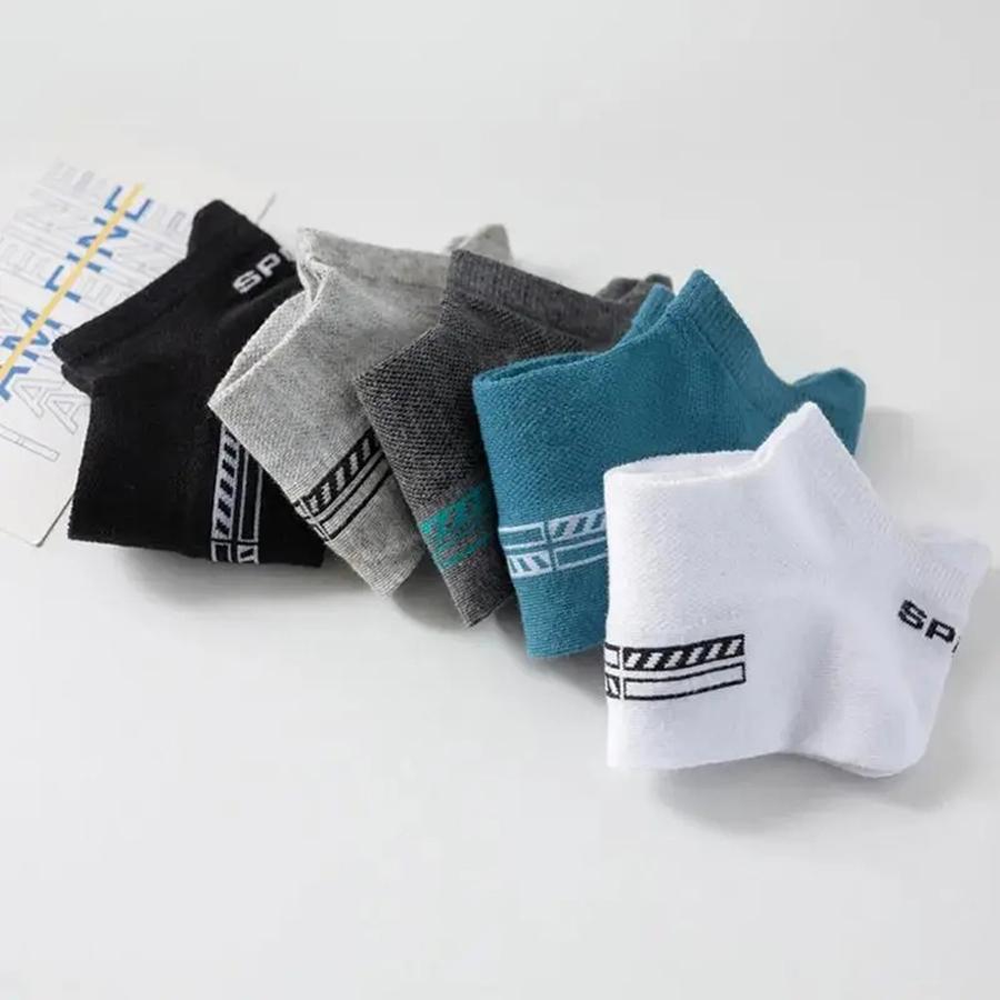 1/10/20/30 Paar Unisex Kurze Socken Modische Sportliche Niedrig Geschnittene Rundhals Knöchelsocke Mesh Schweißabsorbierend Atmungsaktiv Lässige Socke