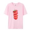 FeUnisex Cute Strawberry T Shirt Grunge Y2k Aesthetic Fruit Graphic Tees Loose Vintage Streetwear Tops Women Cottagecore Clothes